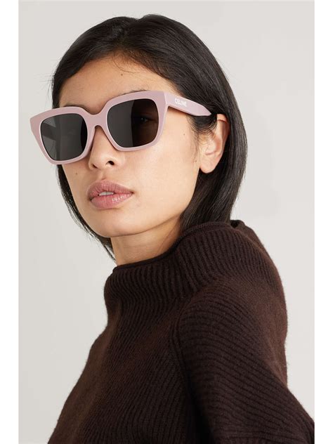 celine eyewear oversized square-frame acetate sunglasses|celine sunglasses case for sale.